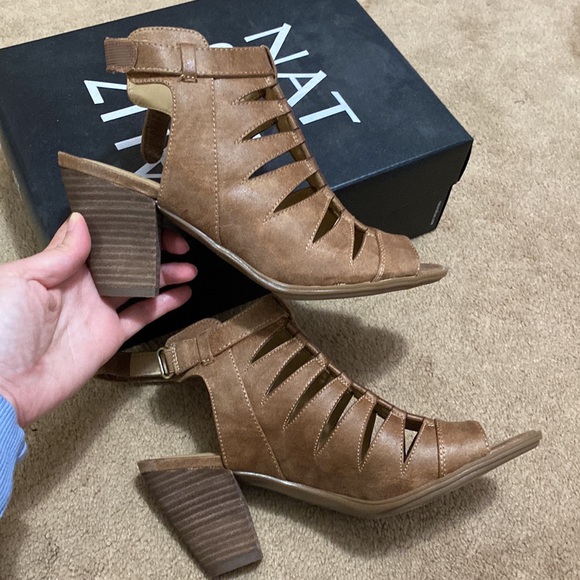 Naturalizer Tan Cage Ankle Booties - Picture 6 of 10